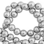Hematite Perlen rund 8mm Light grey